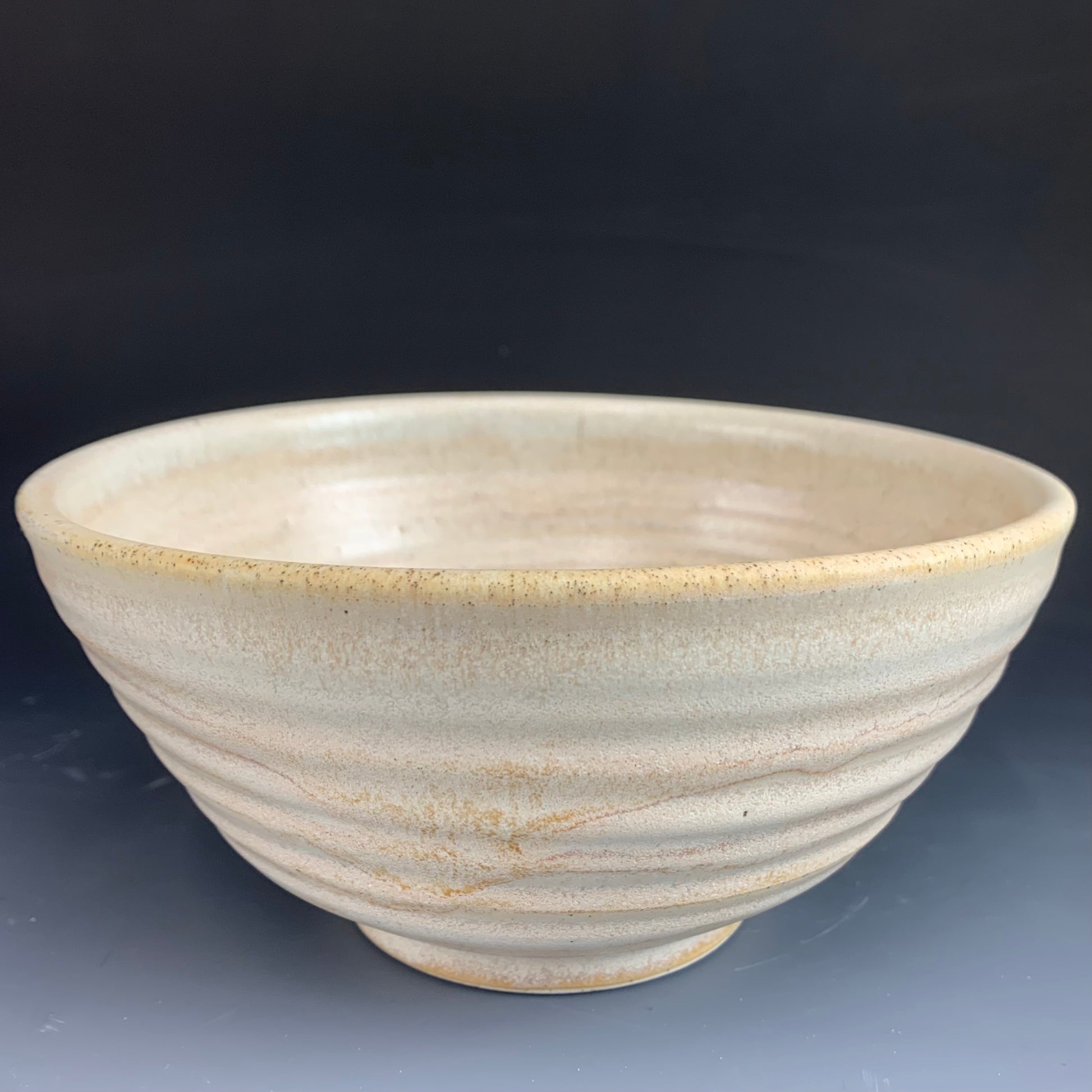 Yellow Ramen Bowl on Dark Background