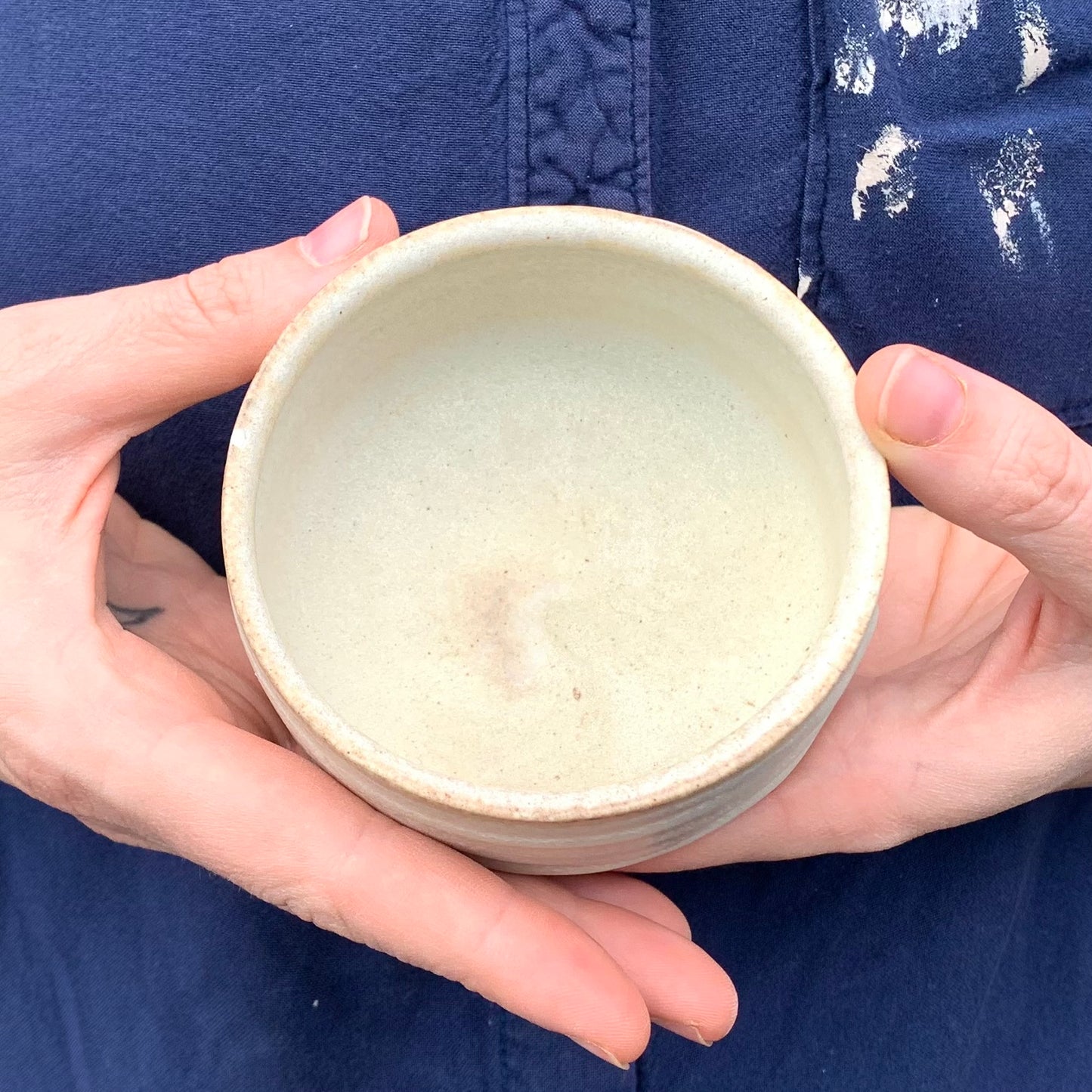 Woodfired Porcelain Guinomi / Tea Cup