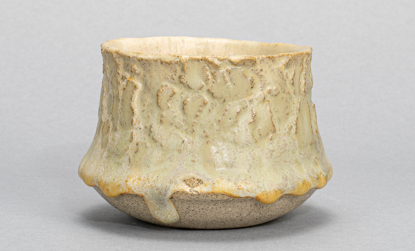 Handmade Wild Clay + Porcelain Cup, Green