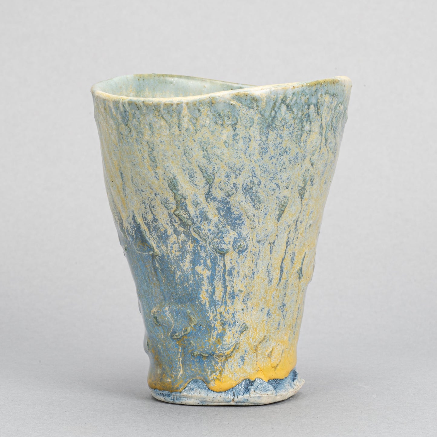 Handmade Ceramic Blue Tumbler
