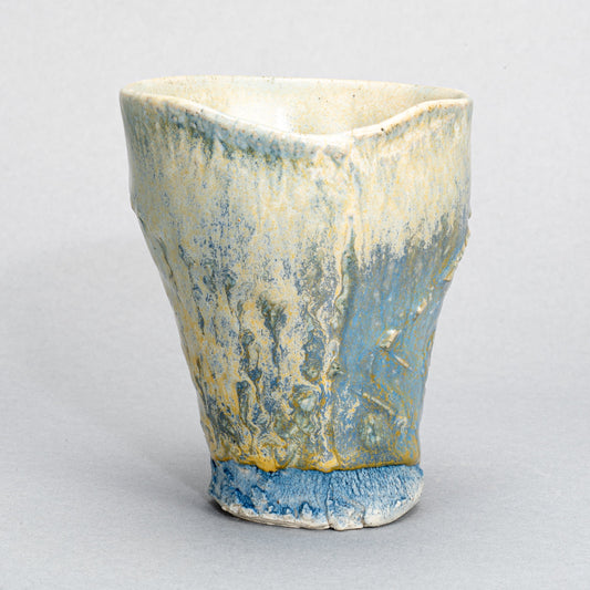Handmade Ceramic Blue Tumbler
