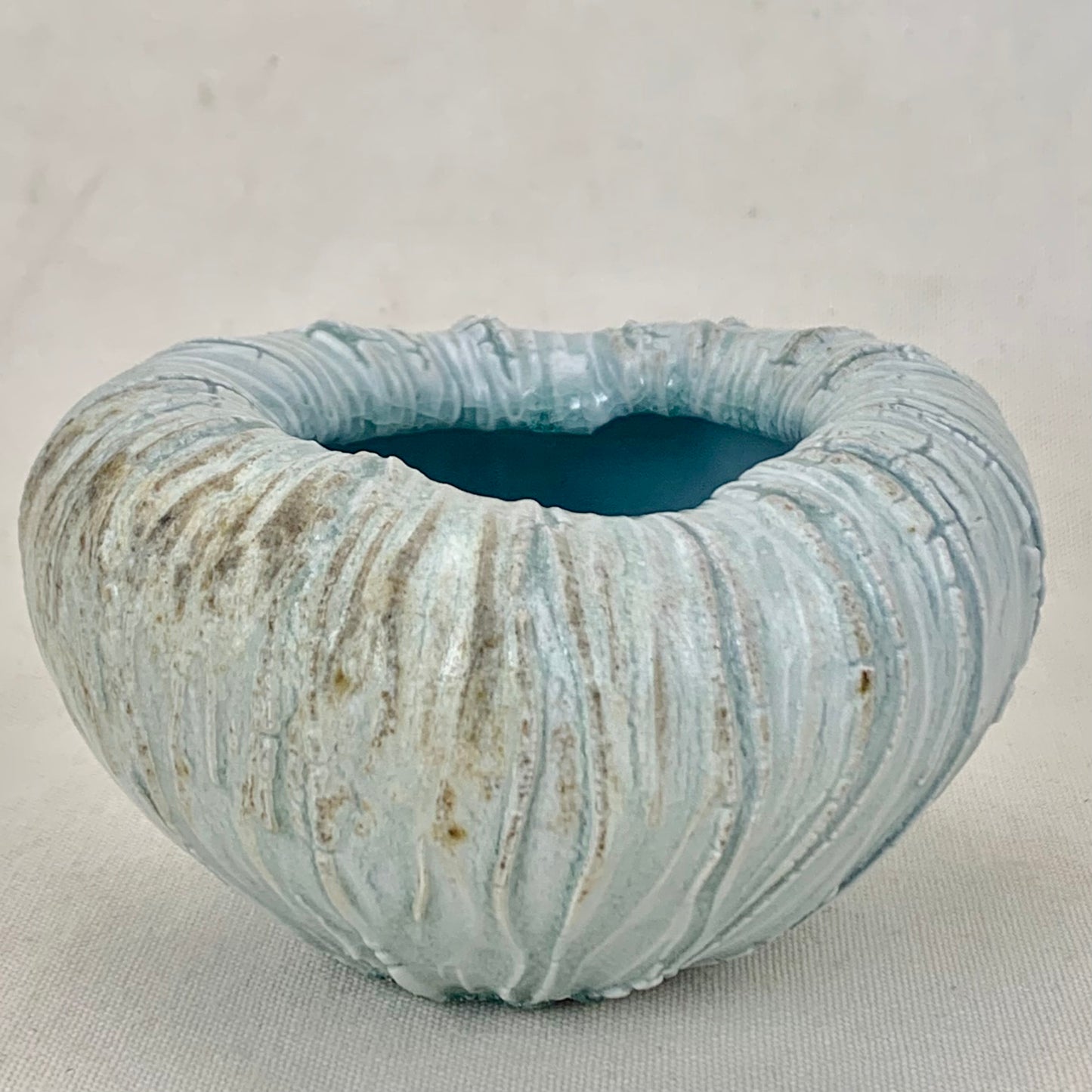 Blue Porcelain Wood Fired Bud Vase