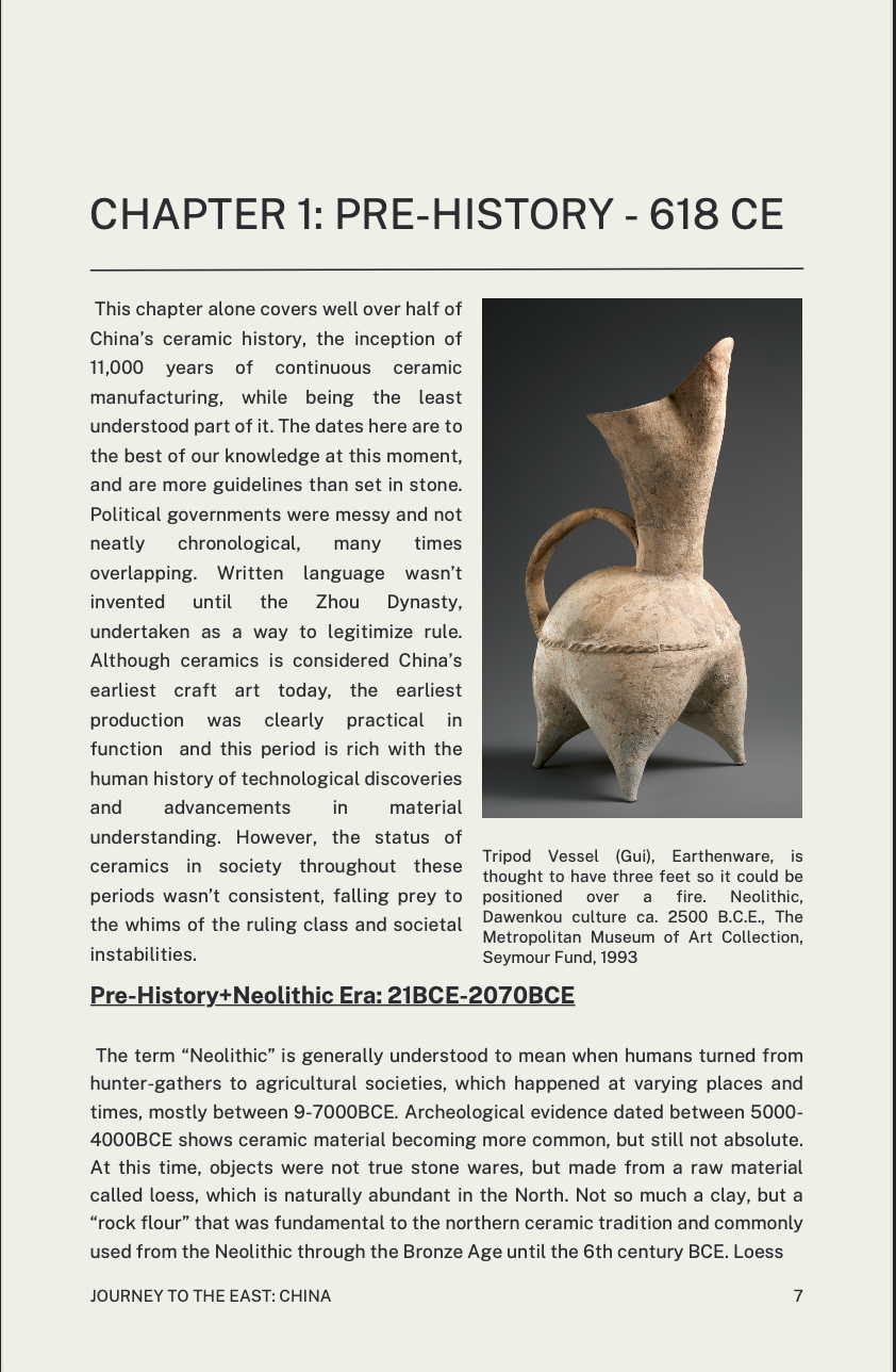 Chinese Ceramic History Ebook page