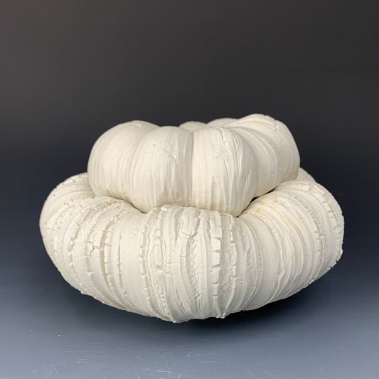 White Porcelain Lidded Vessel